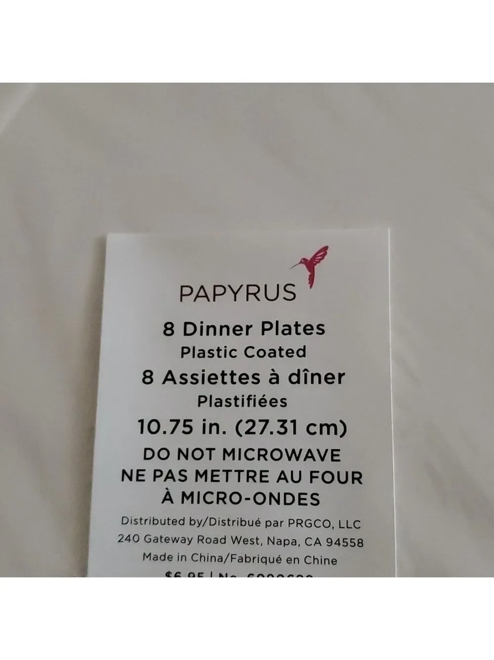 Papyrus Home dinner plates 8 x 2 packages + 20 beverage napkins x 2 packages
